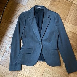 Express Editor suit jacket / blazer in grey size 6!